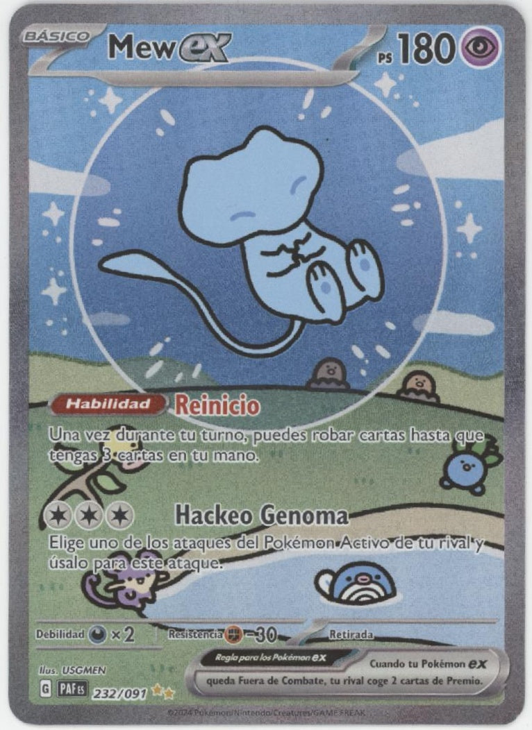 Mew ex Pokemon Paldean Fates Spanish #232