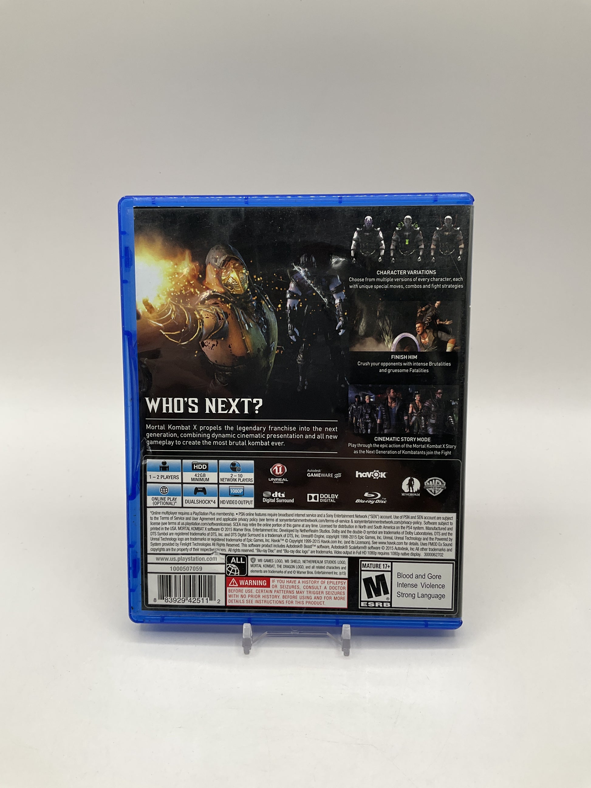 Mortal Kombat X Playstation 4 Used
