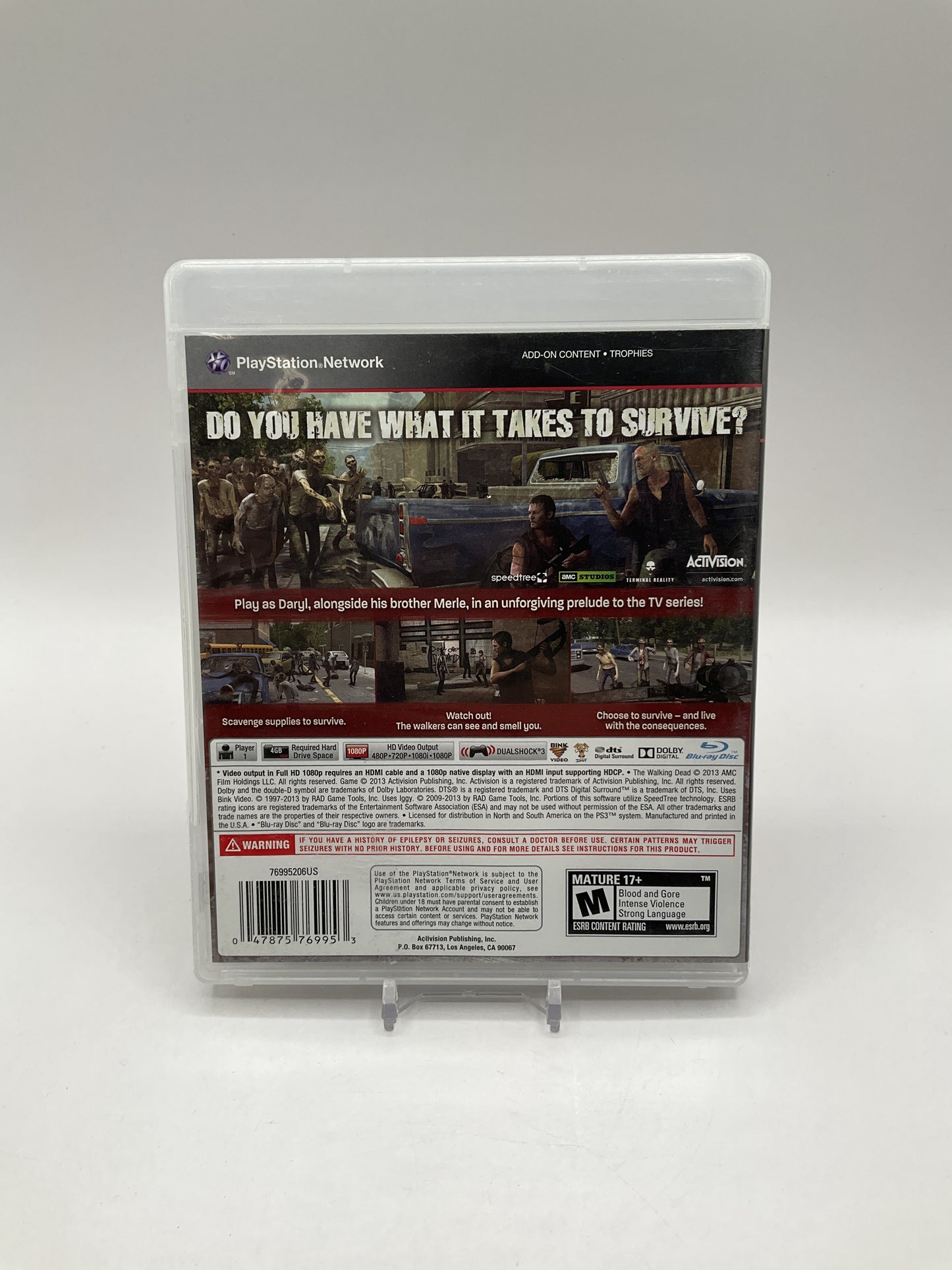 The Walking Dead: Survival Instinct Playstation 3 Used