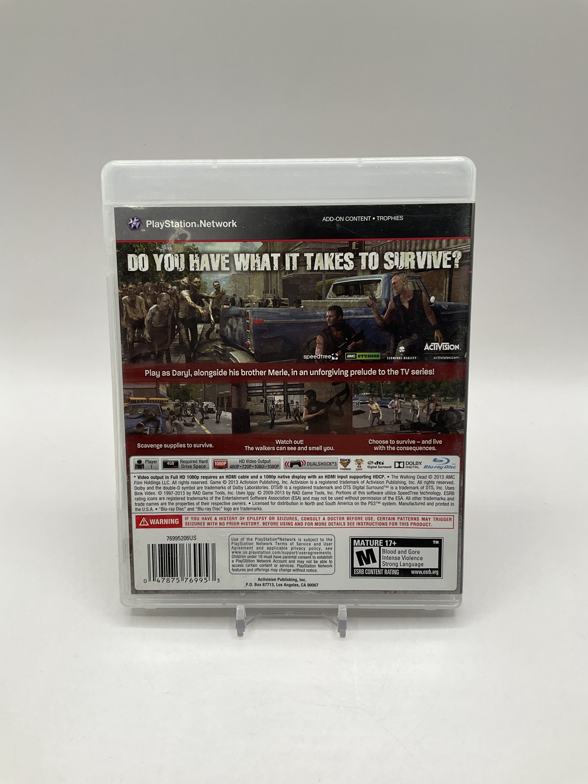 The Walking Dead: Survival Instinct Playstation 3 Used