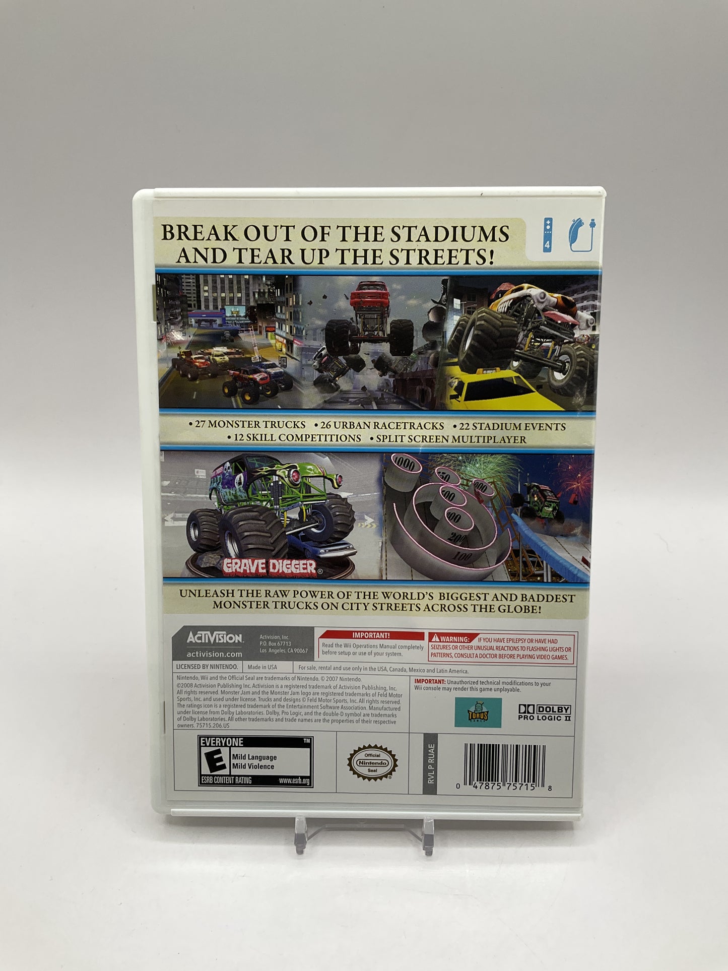 Monster Jam Urban Assault Wii Used