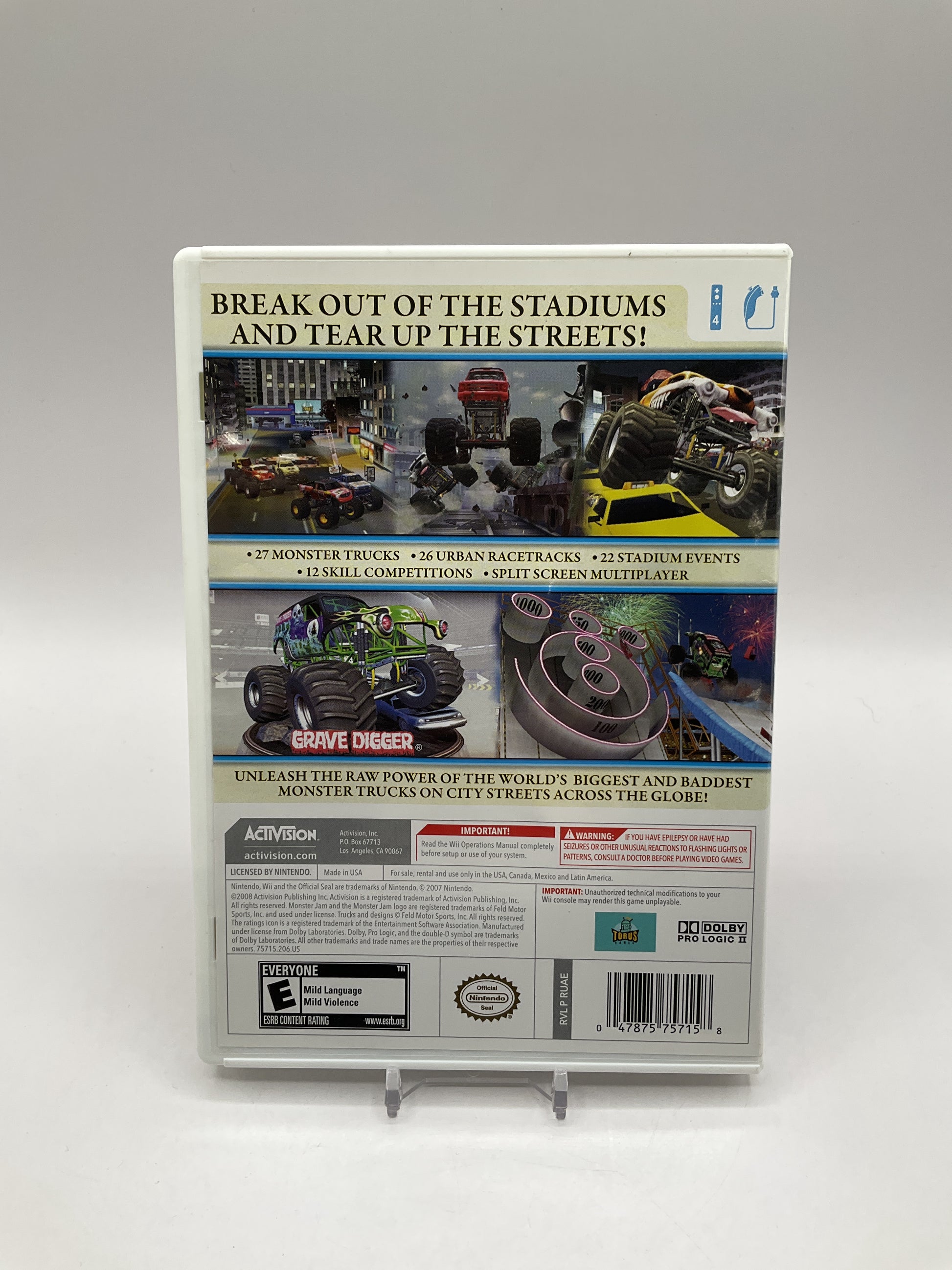 Monster Jam Urban Assault Wii Used