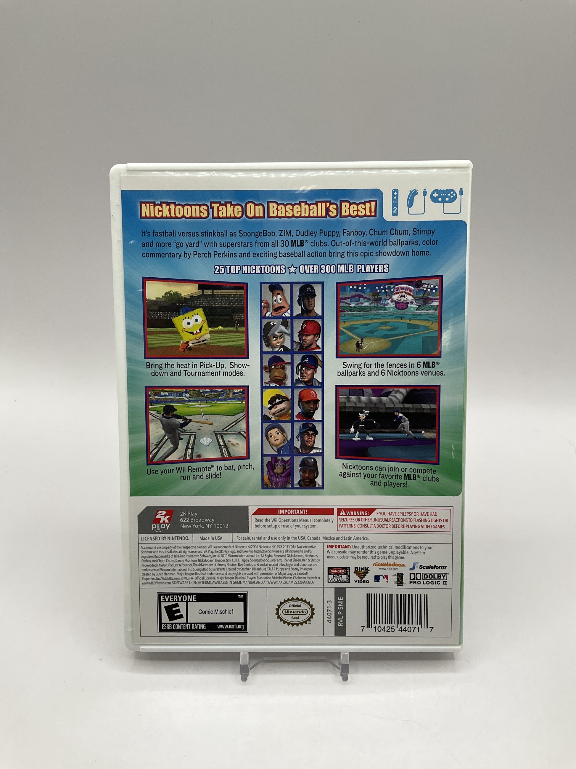 Nicktoons MLB Wii Used