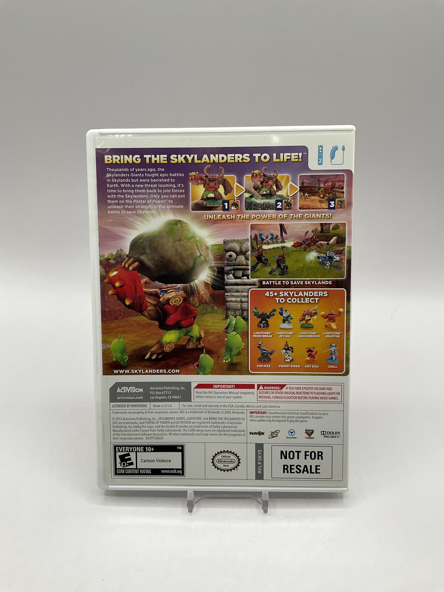 Skylander's Giants Wii Used