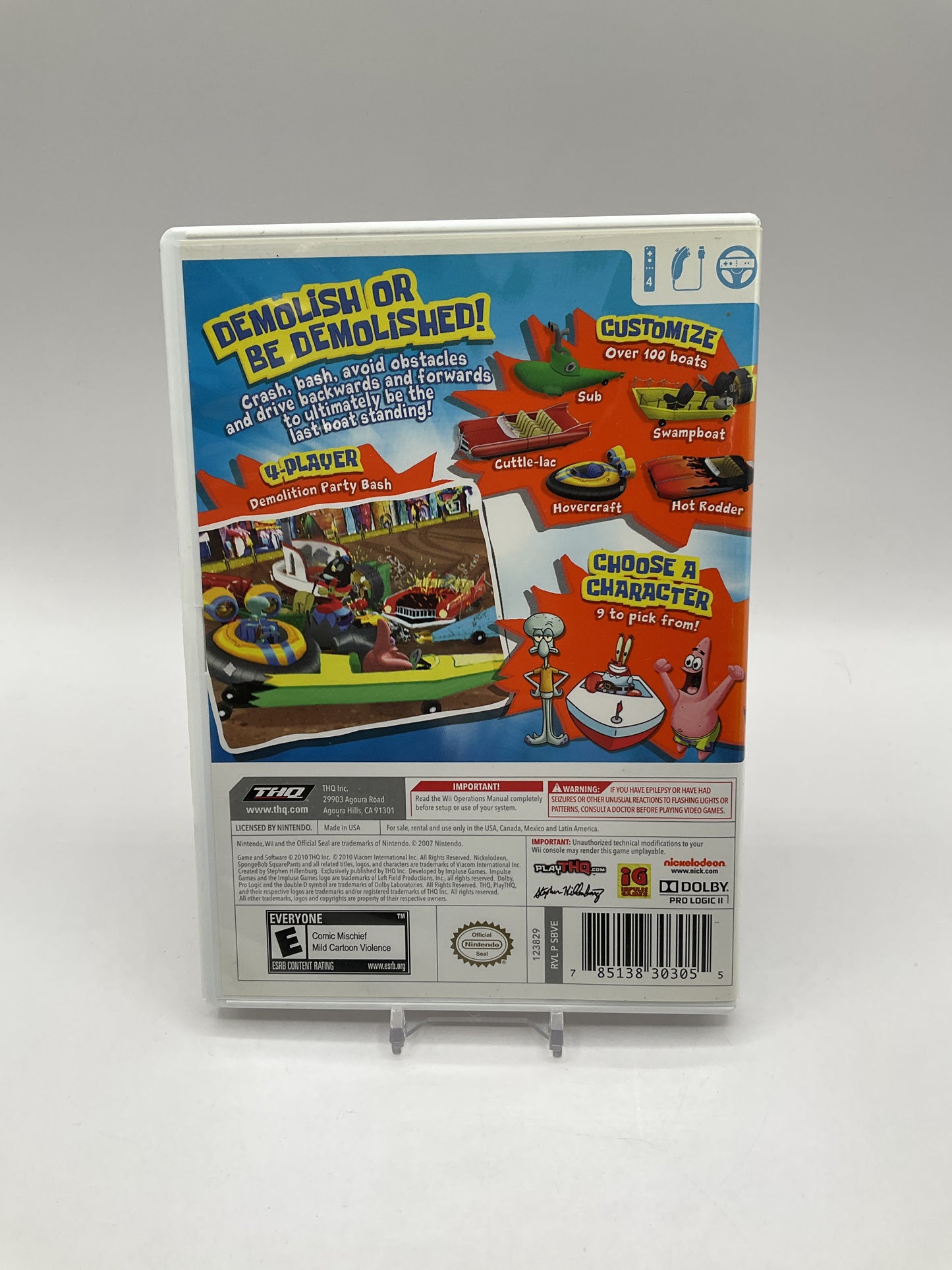 SpongeBob's Boating Bash Wii Used