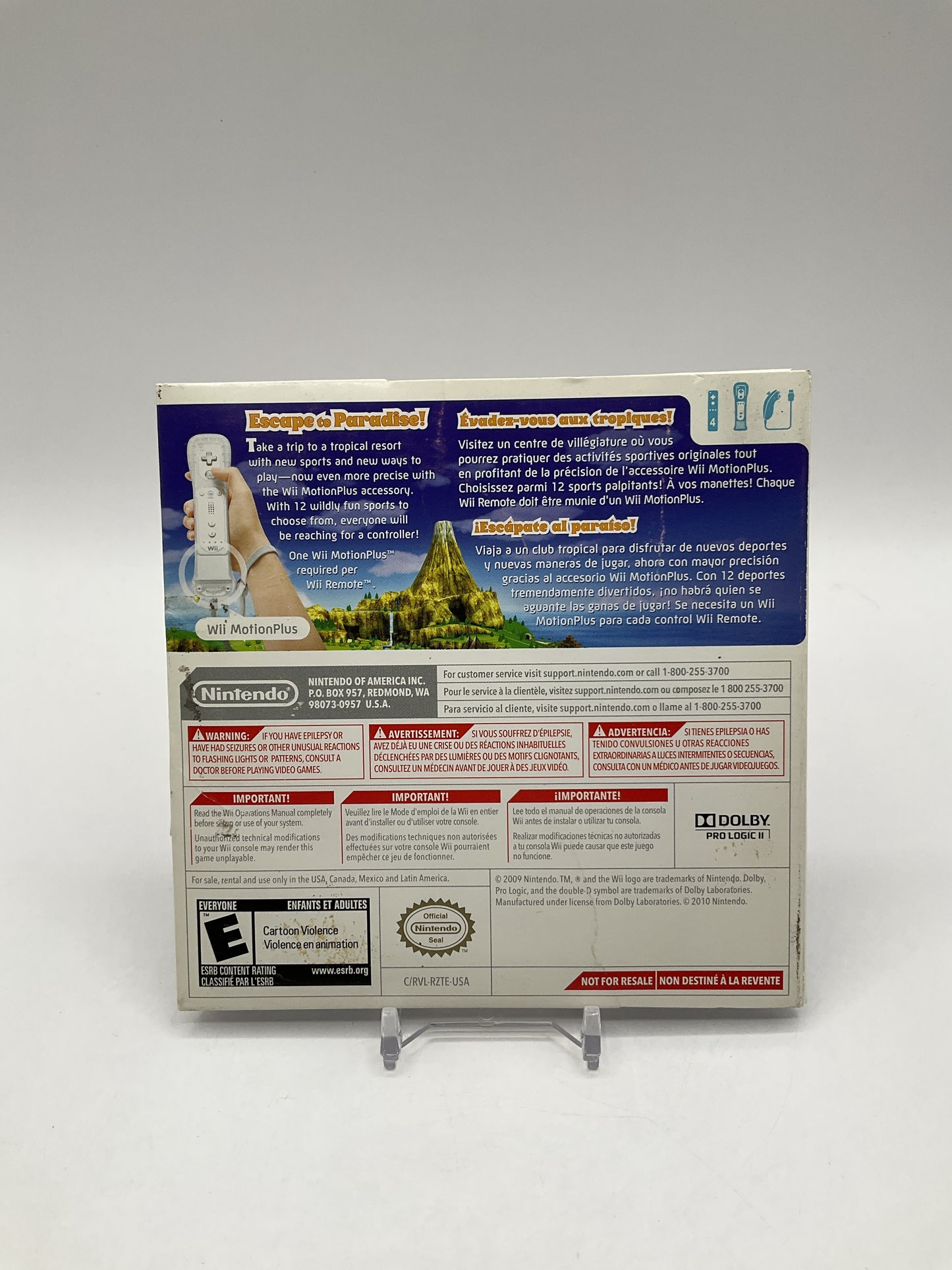 Wii Sports Resort [Cardboard Sleeve] Wii Used