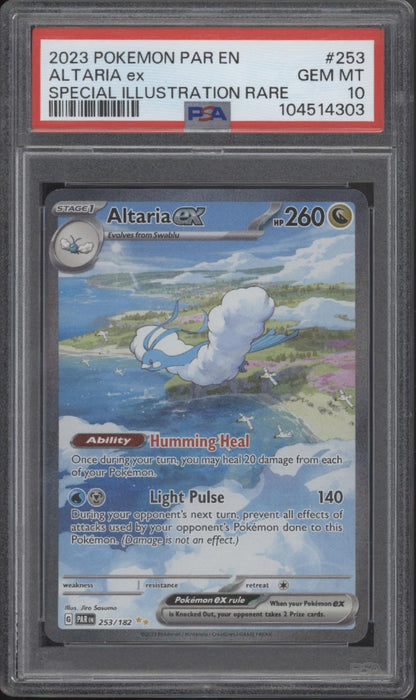 Altaria ex Pokemon Paradox Rift Special Illustration Rare #253 PSA 10