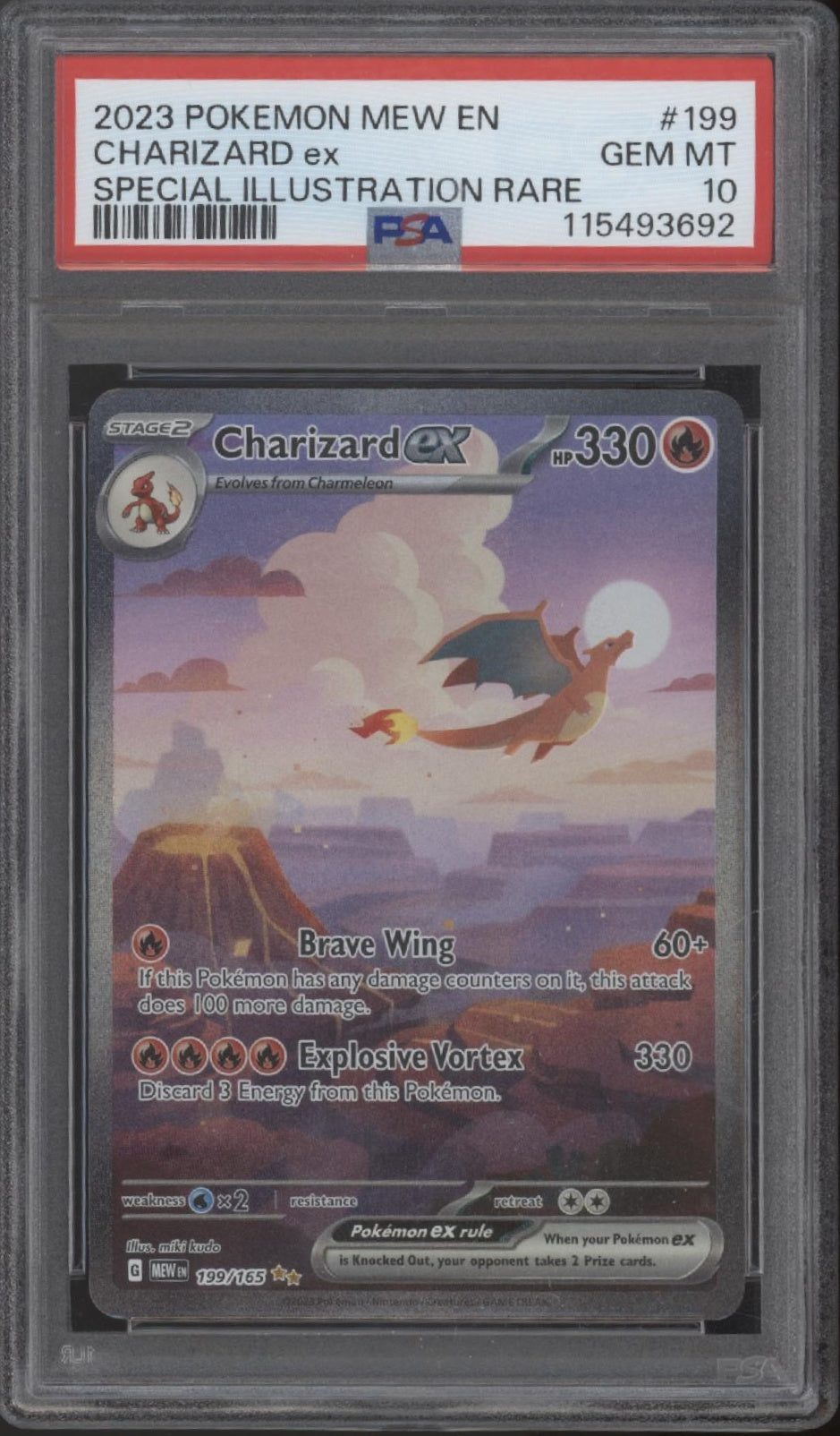 Charizard ex Pokemon 151 Special Illustration Rare #199 PSA 10 #2