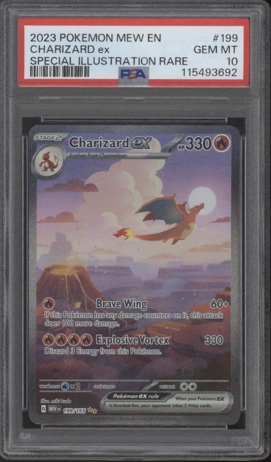 Charizard ex Pokemon 151 Special Illustration Rare #199 PSA 10 #2