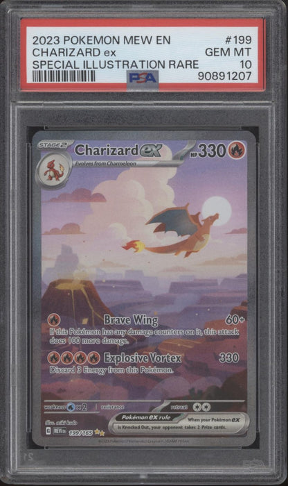Charizard ex Pokemon 151 Special Illustration Rare #199 PSA 10 #3