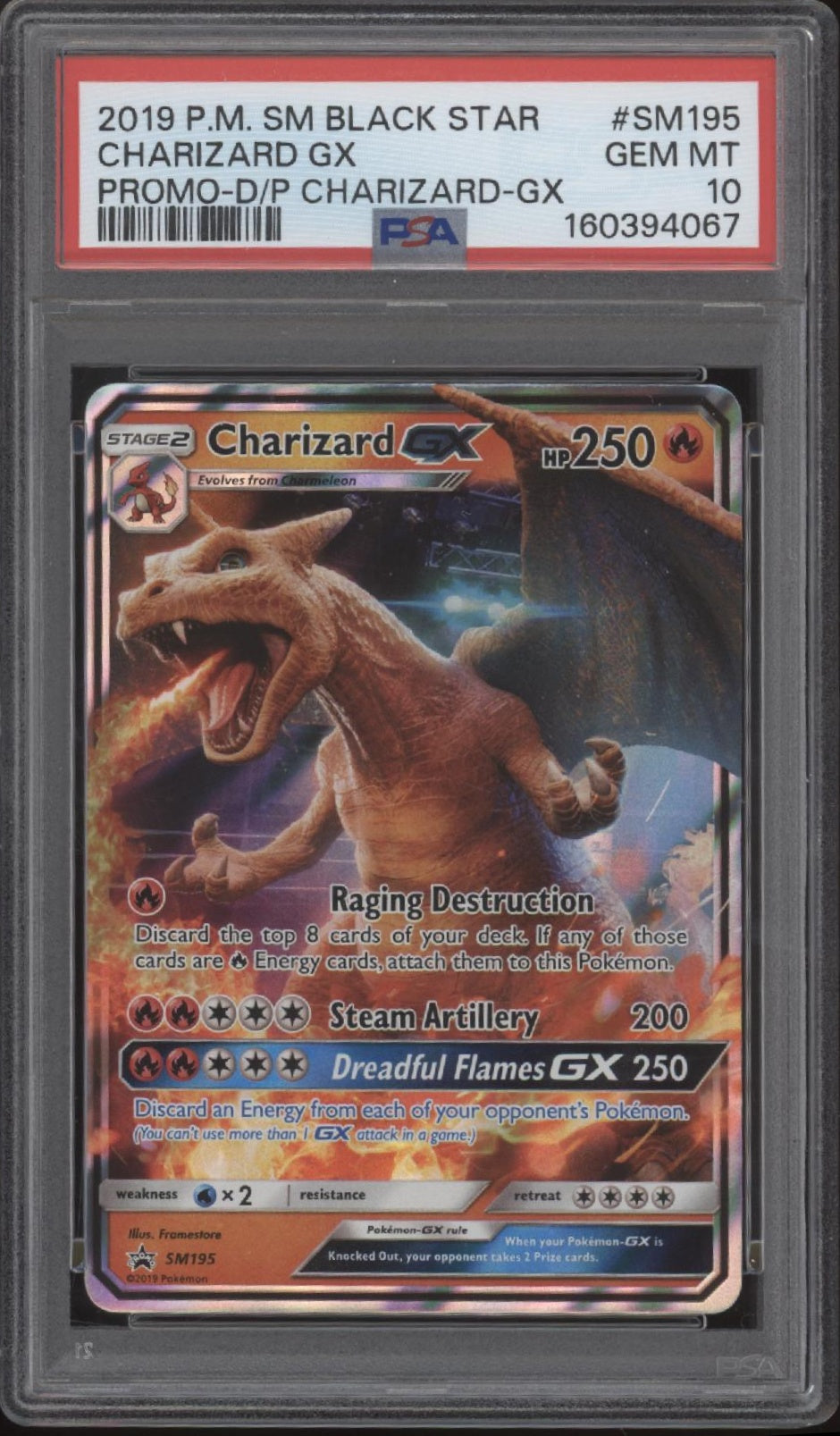 Charizard GX Pokemon Detective Pikachu Promo #SM195 PSA 10