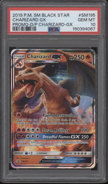 Charizard GX Pokemon Detective Pikachu Promo #SM195 PSA 10