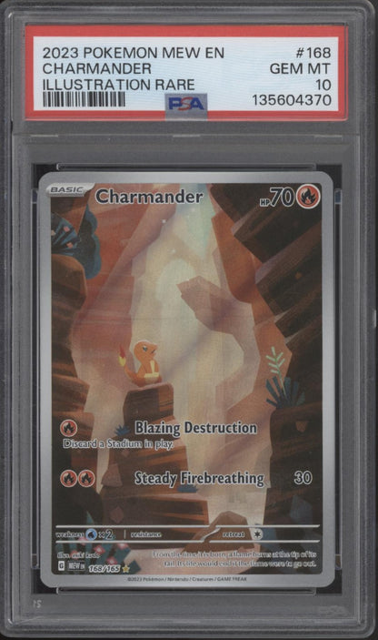 Charmander Pokemon 151 Illustration Rare #168 PSA 10 #2