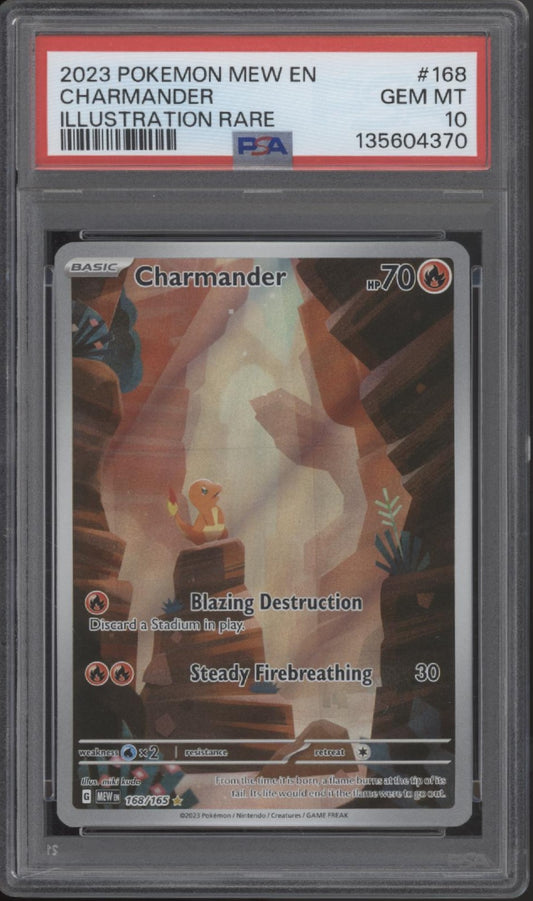 Charmander Pokemon 151 Illustration Rare #168 PSA 10 #2