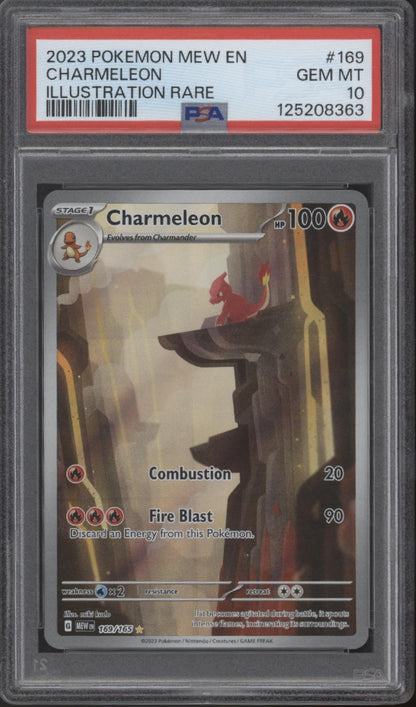 Charmeleon Pokemon 151 Illustration Rare #169 PSA 10