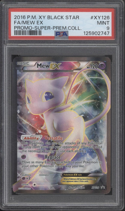 Mew ex Pokemon Super Premium Collection Promo Full Art #XY126 PSA 9