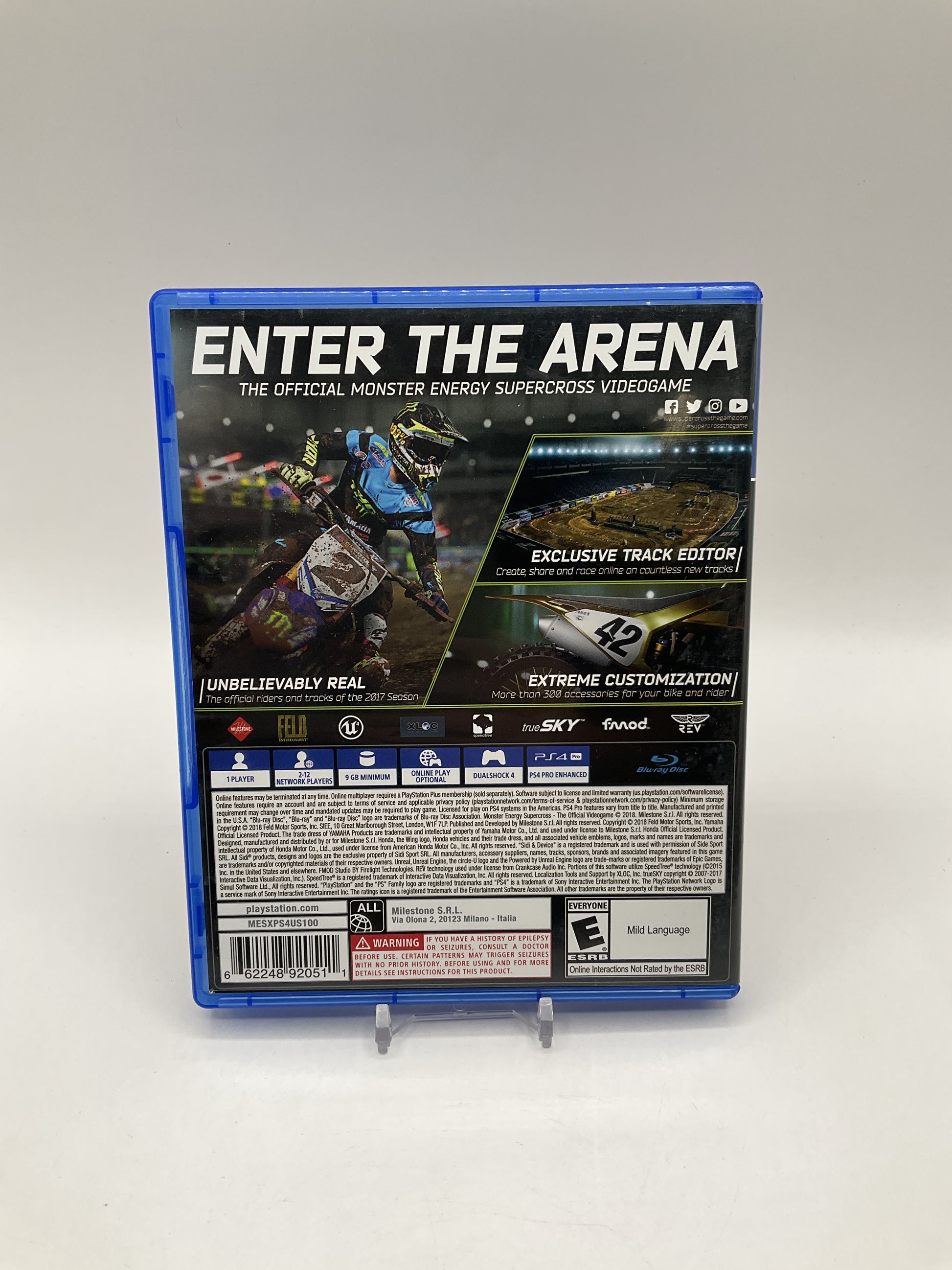 Monster Energy Supercross Playstation 4 Used