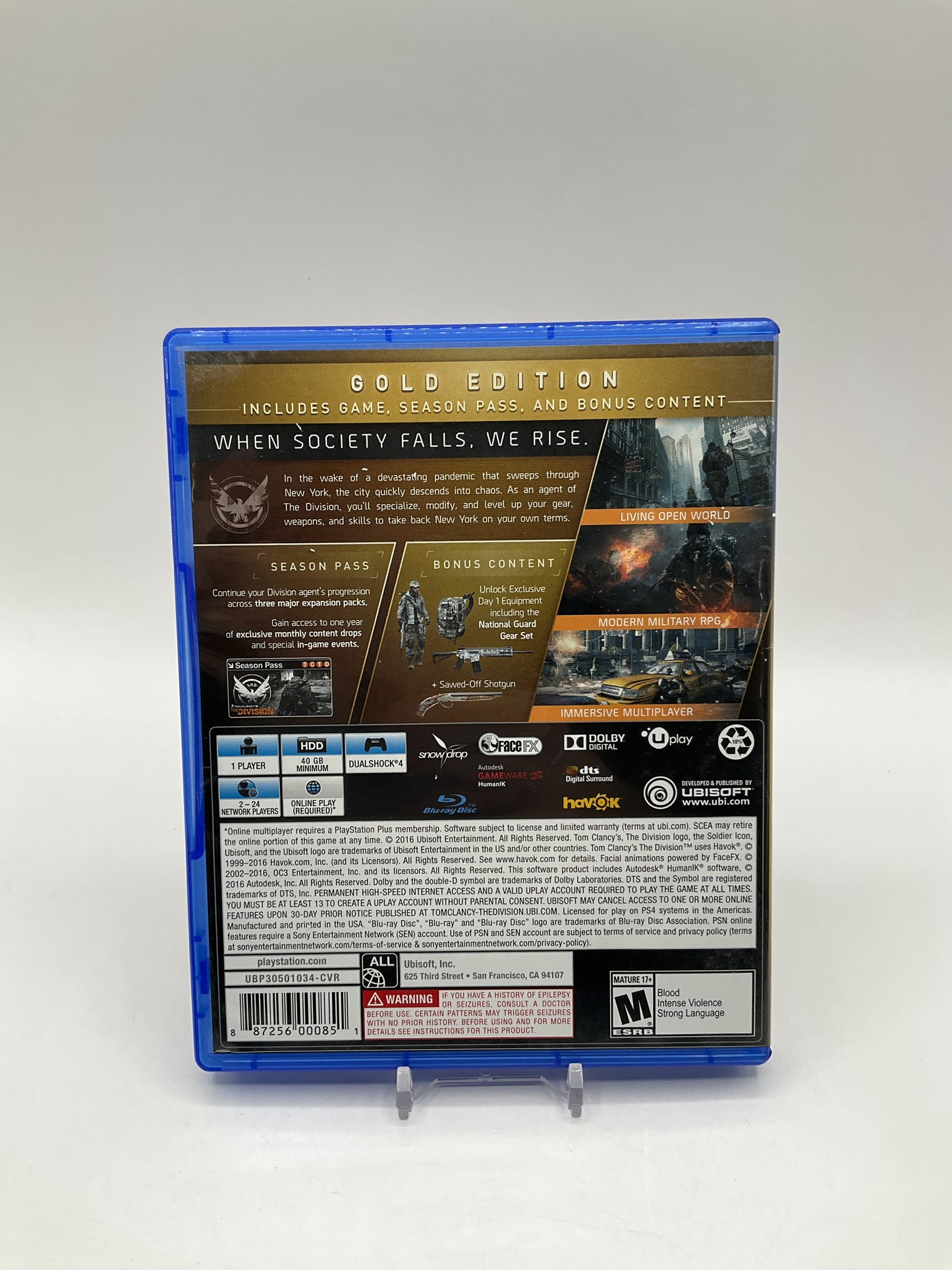 Tom Clancy's The Division [Gold Edition] Playstation 4 Used