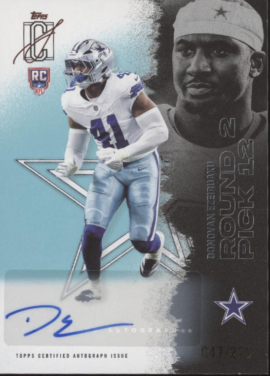Donovan Ezeiruaku 2025 Topps Signature Class RC Auto 047/225 #206