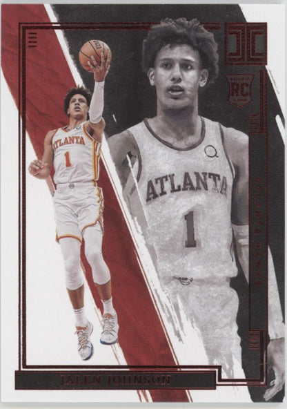 Jalen Johnson 2021-22 Panini Impeccable Red RC #99