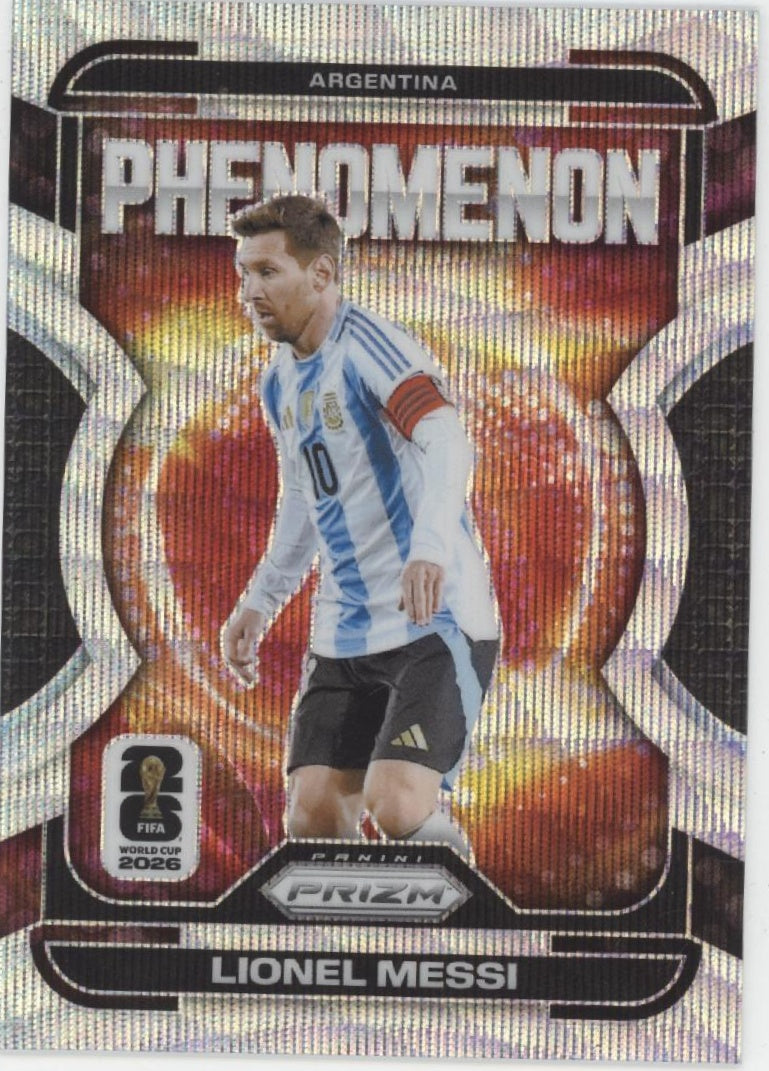 Lionel Messi 2026 Panini Prizm FIFA World Cup 2026 Phenomenon Wave Prizm #19