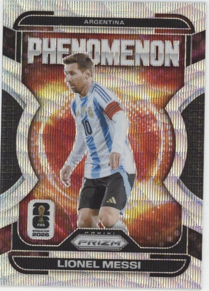Lionel Messi 2026 Panini Prizm FIFA World Cup 2026 Phenomenon Wave Prizm #19