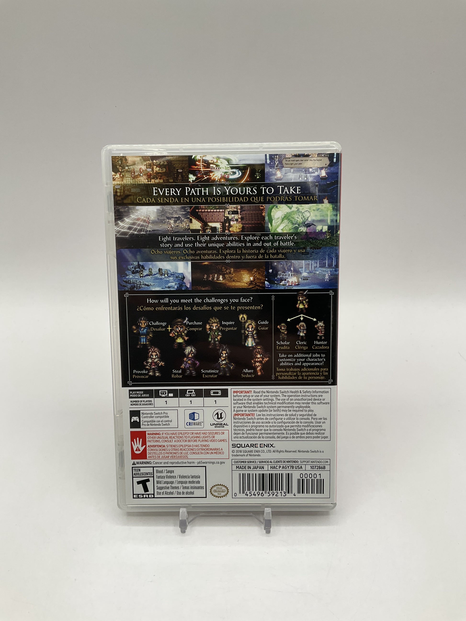 Octopath Traveler Nintendo Switch Used