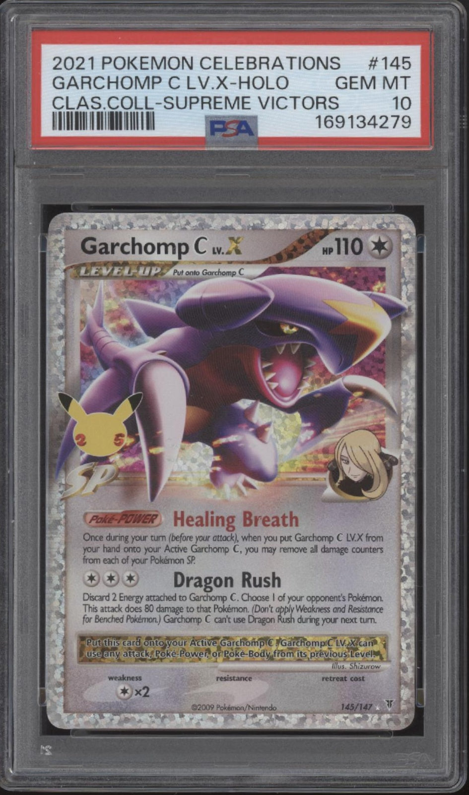 Garchomp C LV X Pokemon Classic Collection Supreme Victors Holo #145 PSA 10