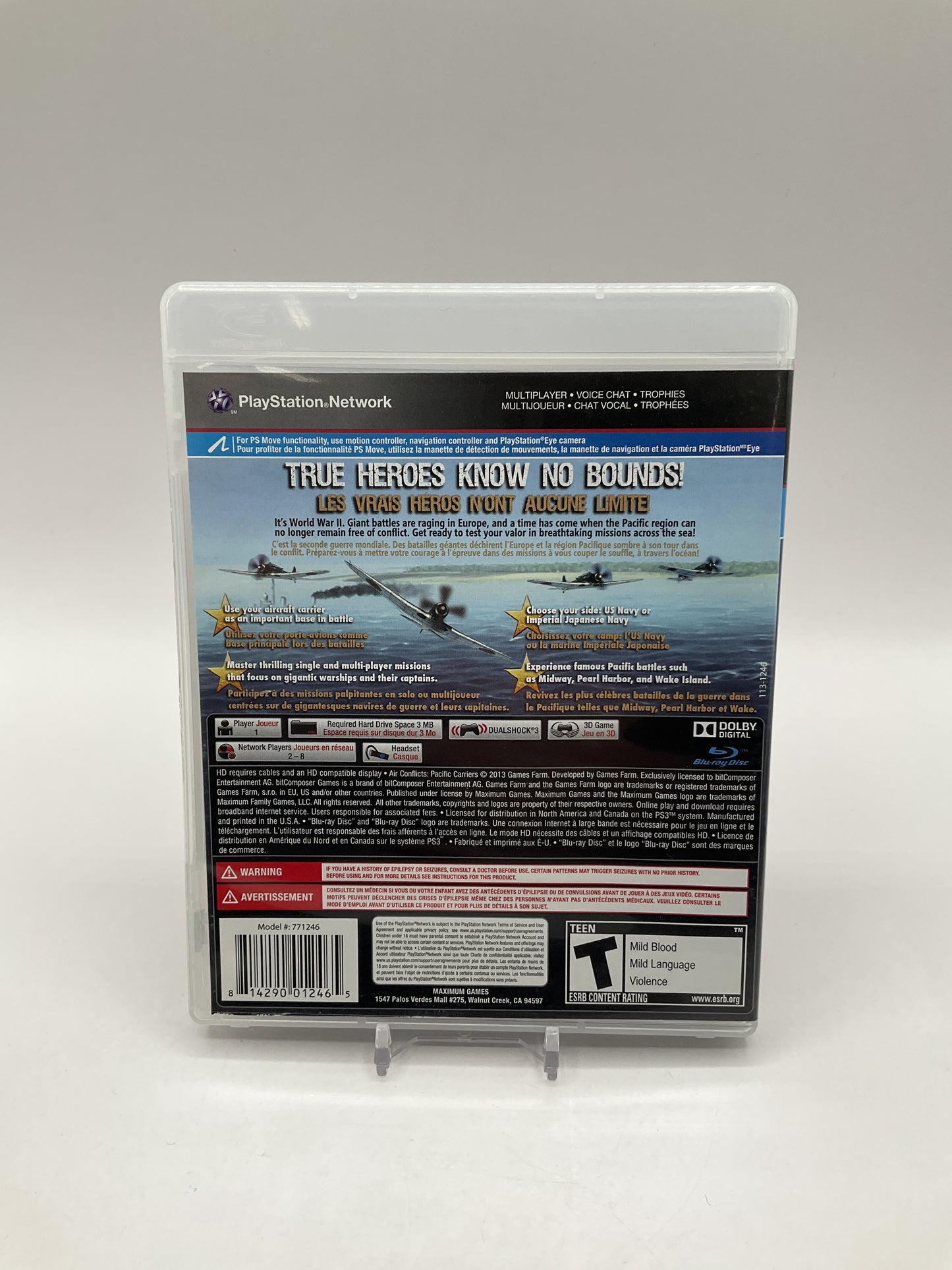 Air Conflicts: Pacific Carriers Playstation 3 Used