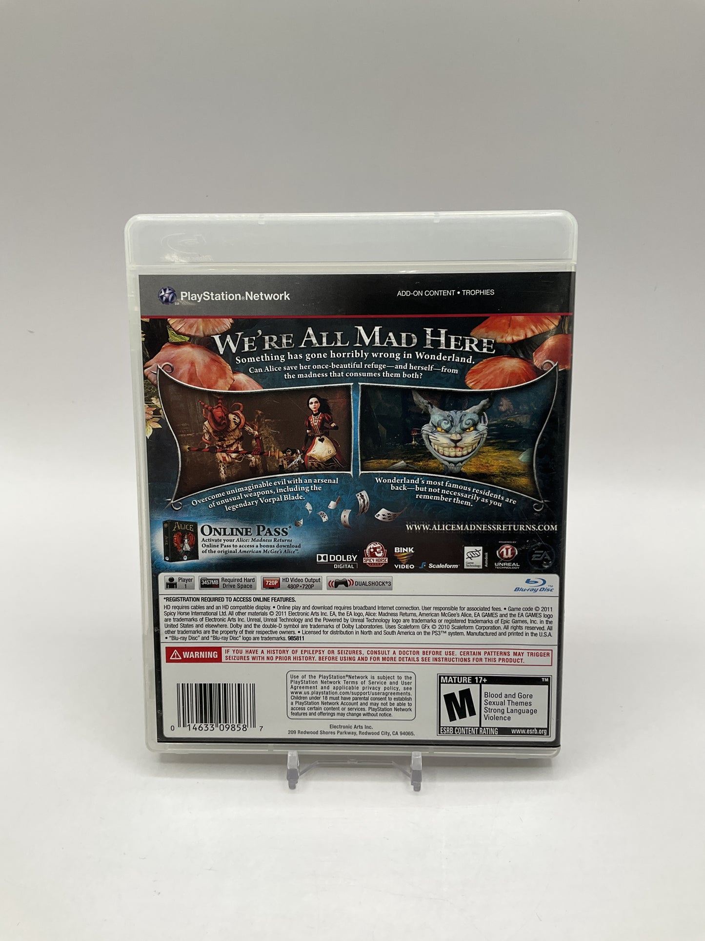 Alice: Madness Returns Playstation 3 Used