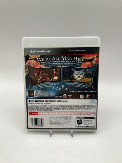 Alice: Madness Returns Playstation 3 Used