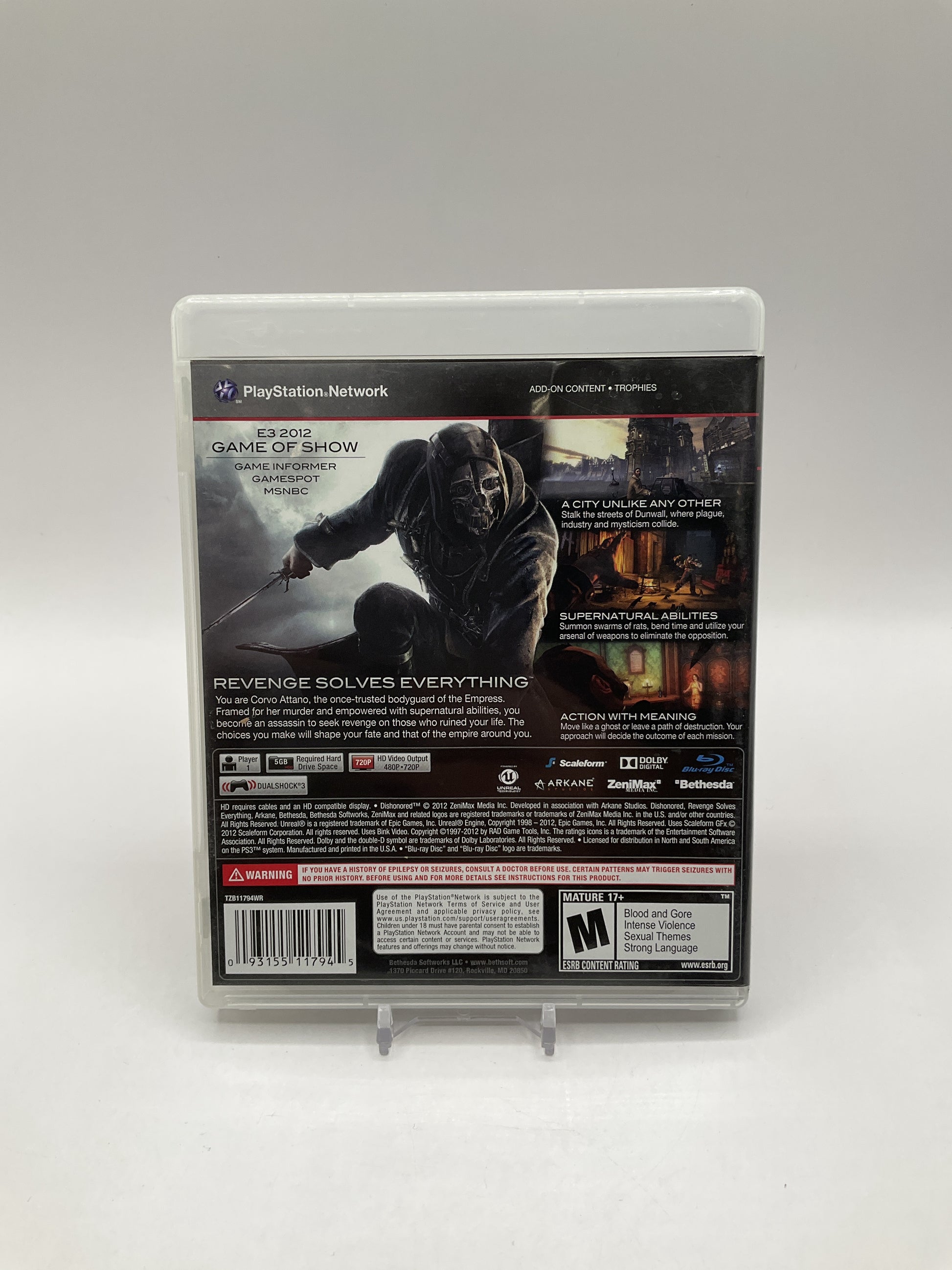 Dishonored Playstation 3 Used