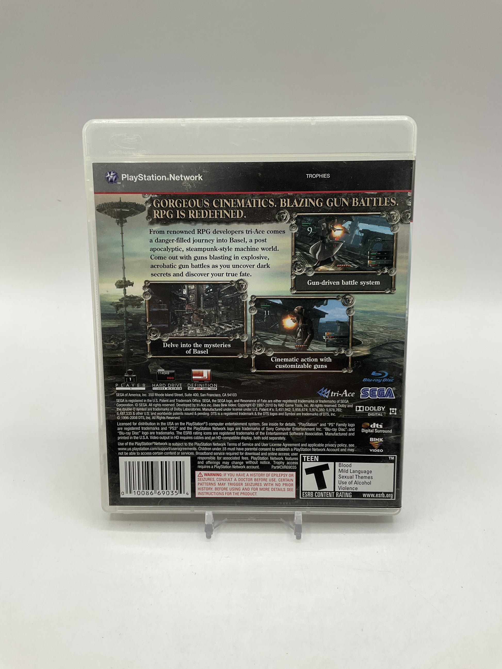 Resonance of Fate Playstation 3 Used