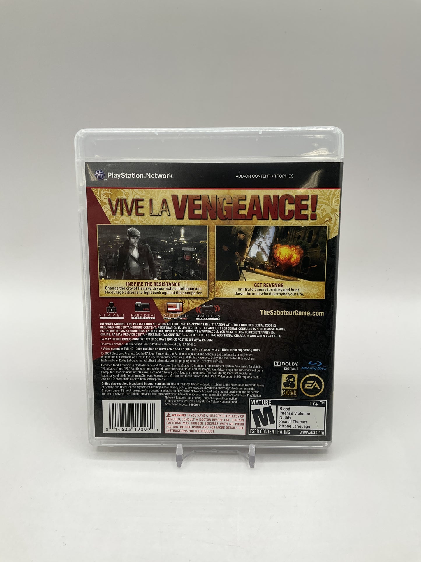 The Saboteur Playstation 3 Used