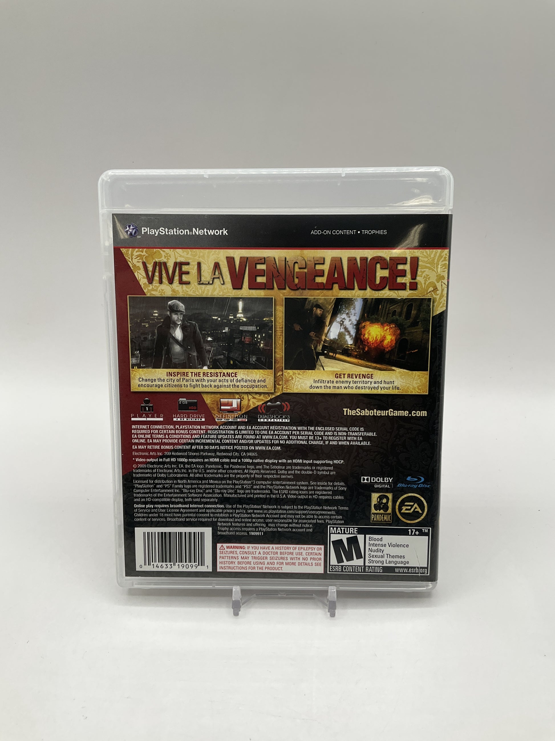 The Saboteur Playstation 3 Used