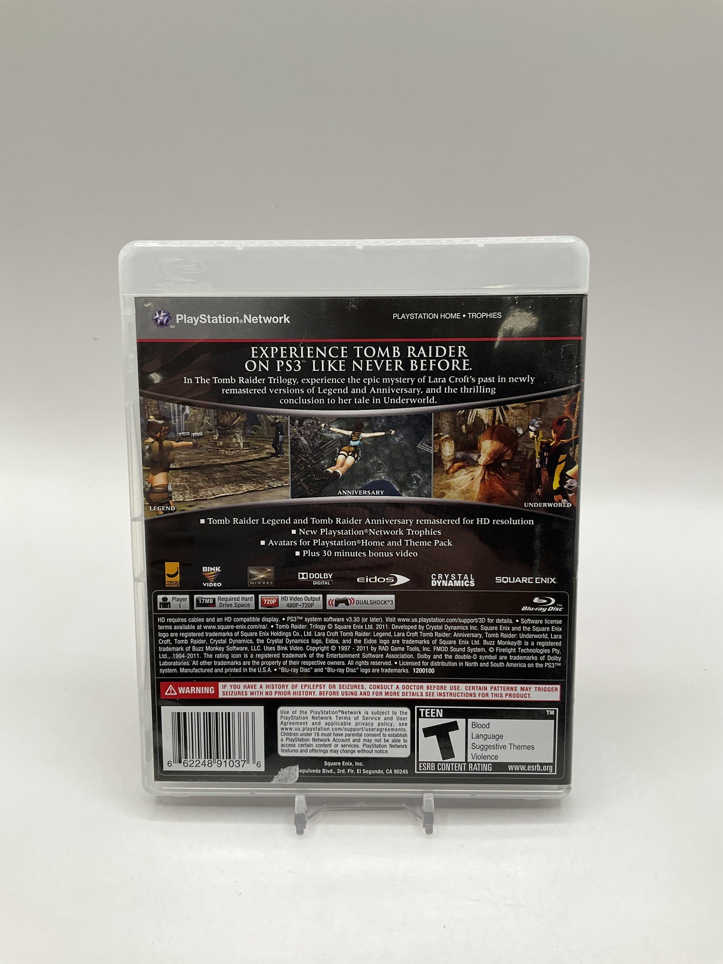 Tomb Raider Trilogy Playstation 3 Used