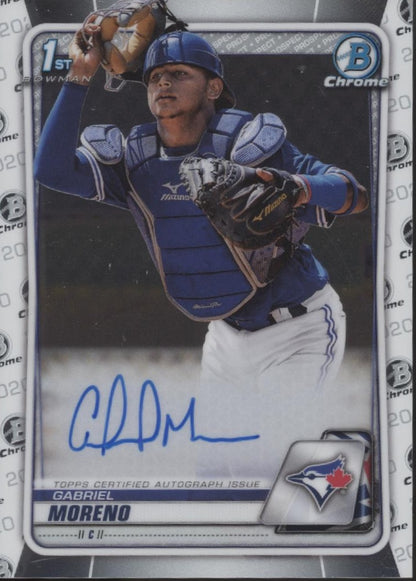 Gabriel Moreno 2020 Bowman Chrome Prospect Auto #CPA-GM