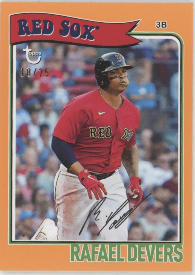 Rafael Devers 2023 Topps Brooklyn Collection Orange 18/25 #29
