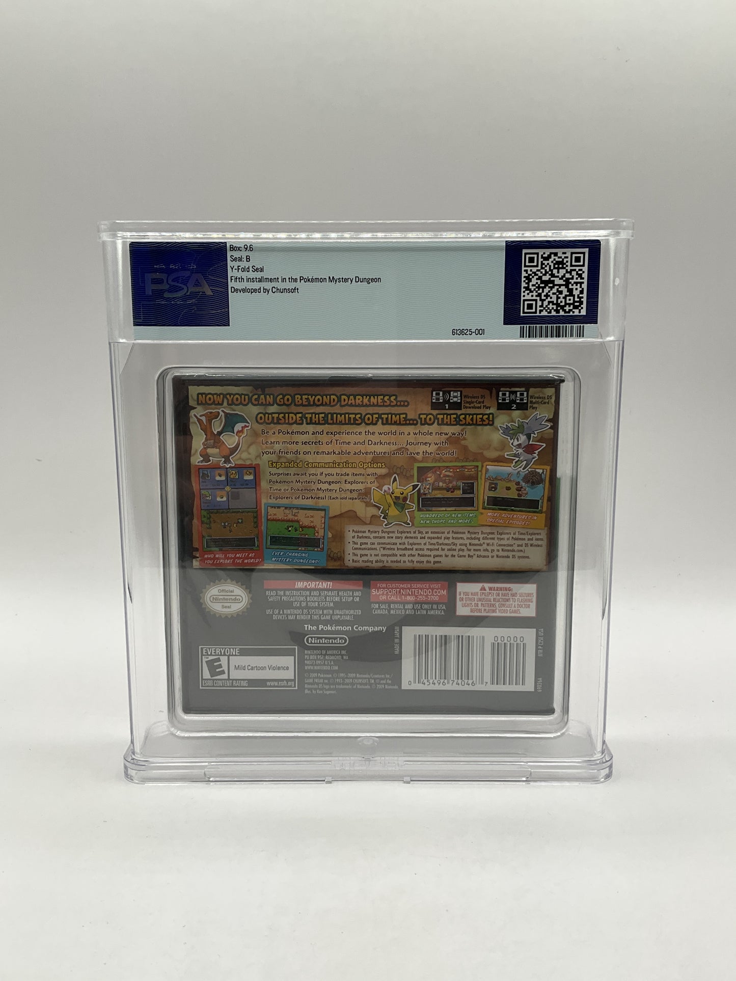Pokemon Mystery Dungeon Explorers of Sky Nintendo DS PSA 9.6