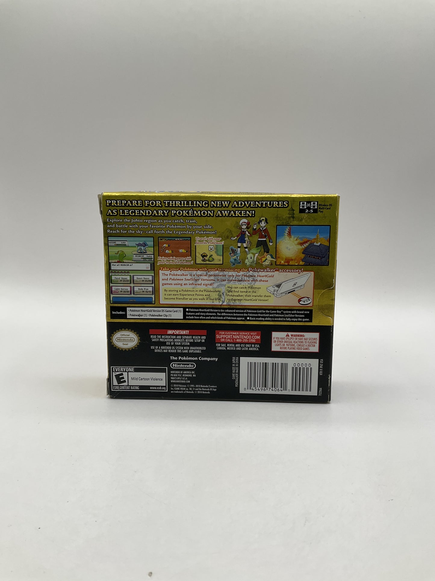 Pokemon HeartGold Version NO POKEWALKER Nintendo DS Used