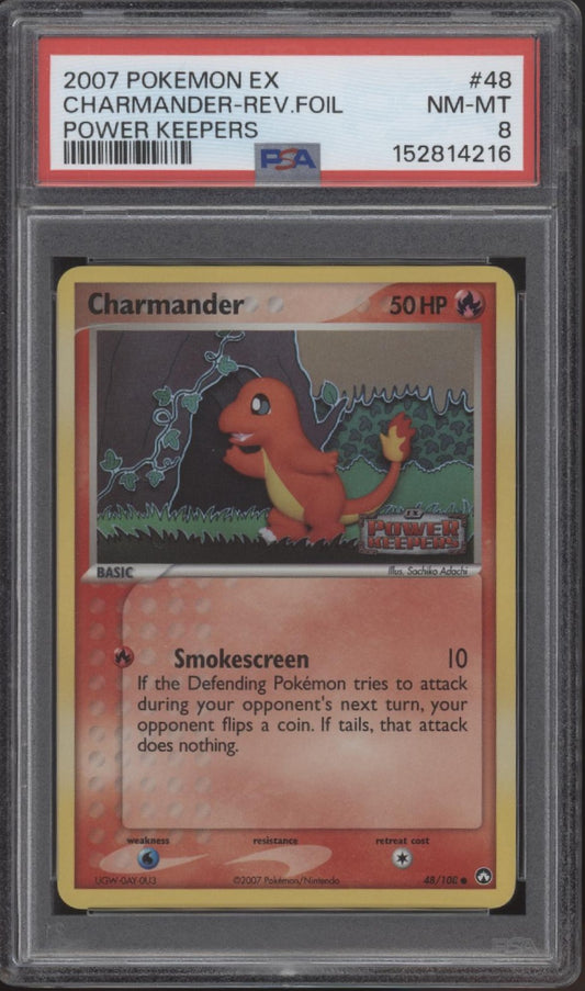 Charmander Pokemon Power Keepers Reverse Holo #46 PSA 8