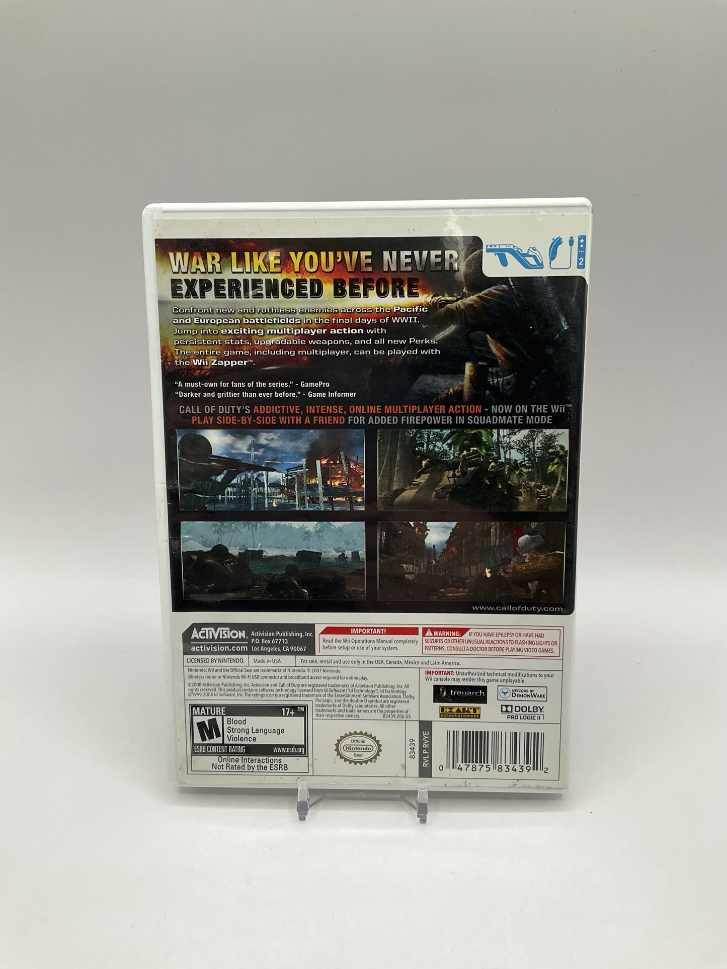 Call of Duty World at War Wii Used