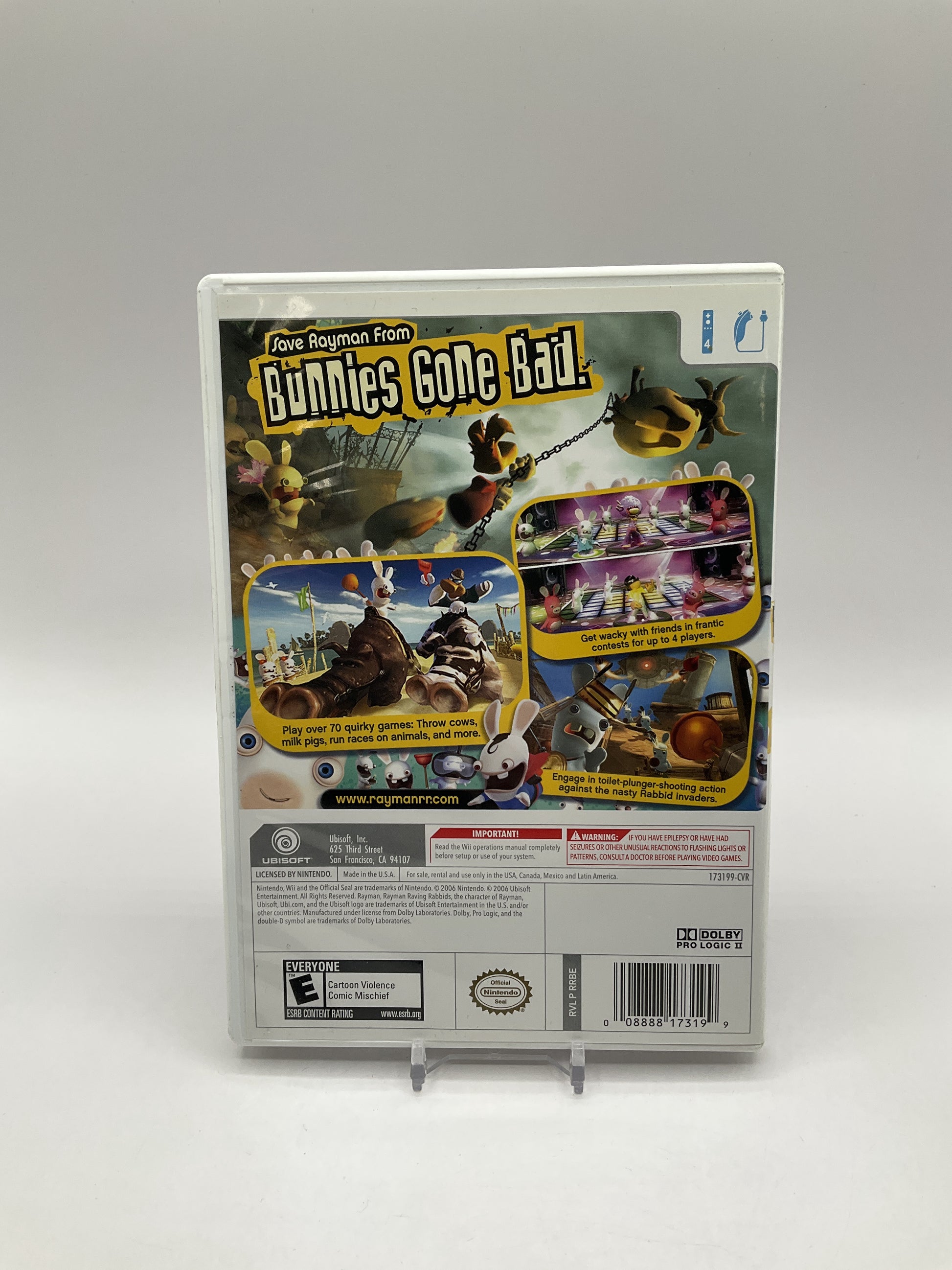 Rayman Raving Rabbids Wii Used