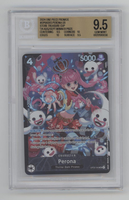 Perona One Piece Card Game 2024 August-September Winner Prize Beckett 9.5