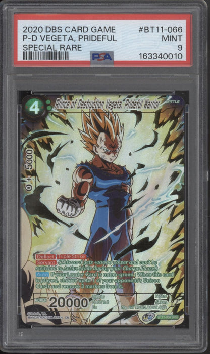 Price of Destruction Vegeta Prideful Warrior DragonBall Super Special Rare PSA 9