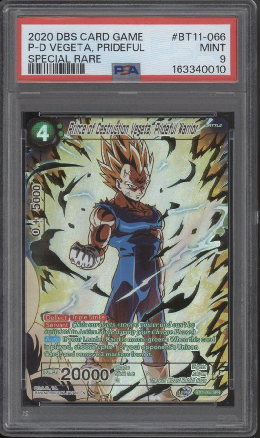 Price of Destruction Vegeta Prideful Warrior DragonBall Super Special Rare PSA 9