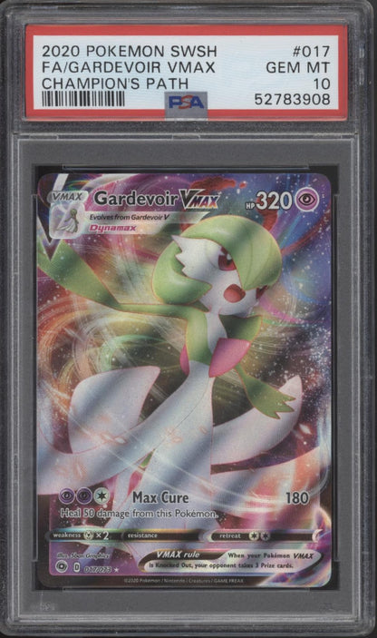 Gardevoir VMAX Pokemon Champion's Path Full Art #017 PSA 10