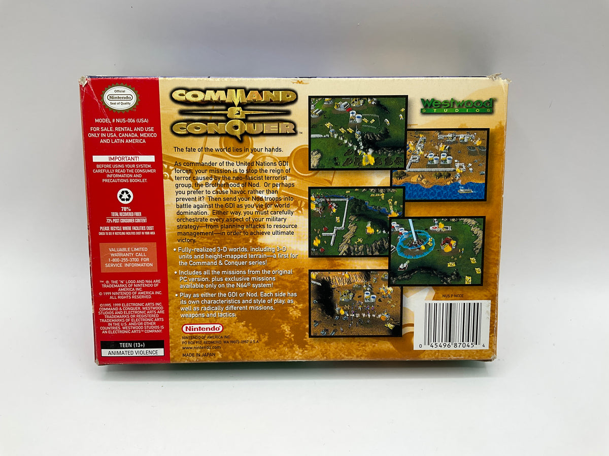 Command and Conquer Nintendo 64 CIB
