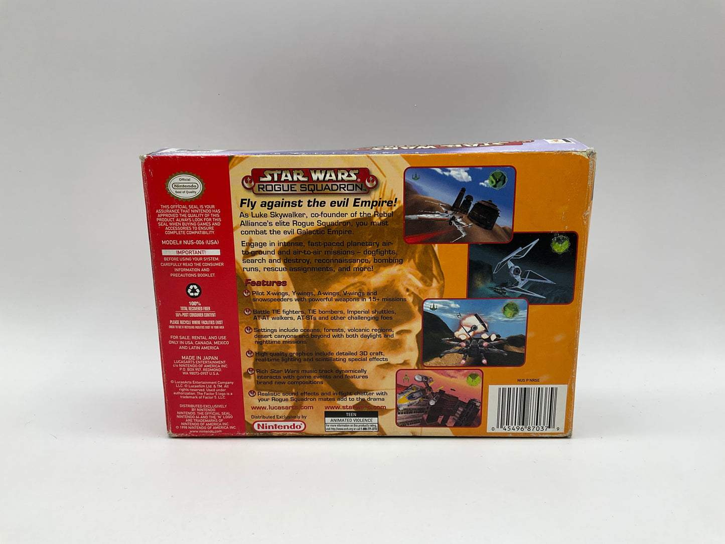 Star Wars Rogue Squadron Nintendo 64 CIB