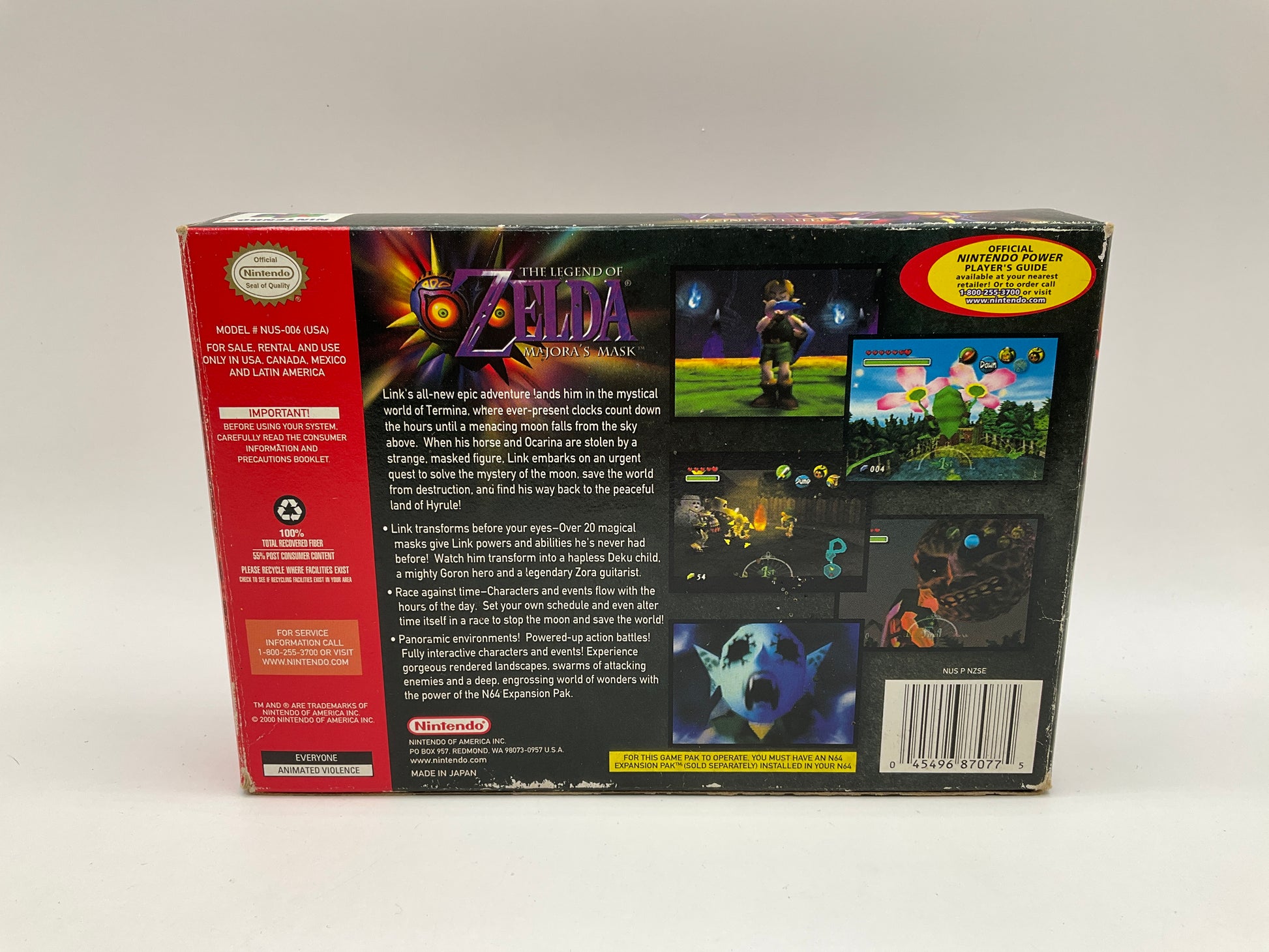 The Legend of Zelda Majora's Mask [Collector's Edition] Nintendo 64 CIB